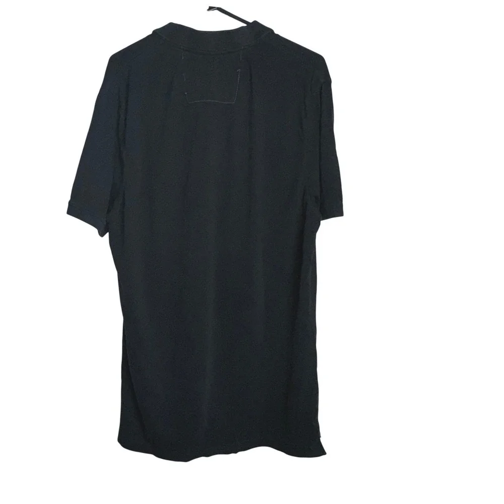 Banana Republic Polo Shirt Pique Cotton Men's Large‎ Blue Elephant Logo Standard